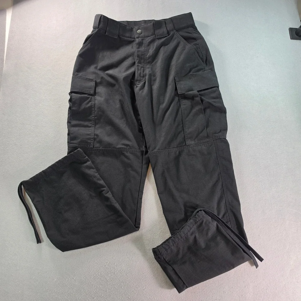 5.11 Tactical Cargo Pants Mens Medium Regular Black Ripstop Work Trousers